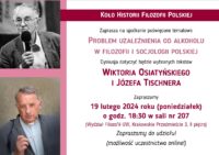 Plakat spotkania Problem uzależnienia od alkoholu