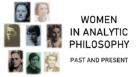 A poster of a seminar "Women in Analytic Philosophy"