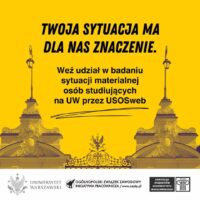 Plakat ankiety dot. sytuacji materialnej studentów