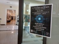 A poster of the conference "AI, Philosophy and Religion"