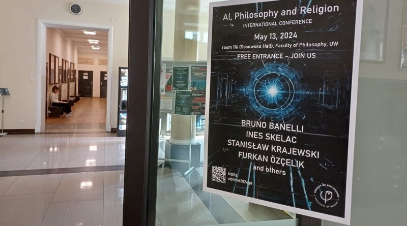 A poster of the conference "AI, Philosophy and Religion"
