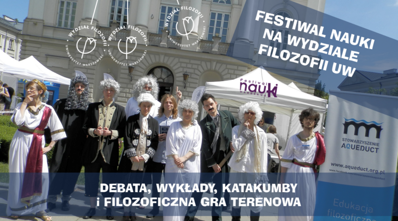 Plakat Festiwalu Nauki 2024 na Wydziale Filozofii UW