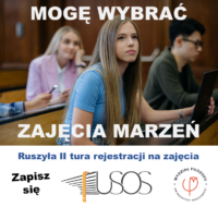 Plakat rejestracji na zajęcia