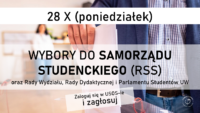 Plakat - wybory 2024 do samorządu studenckiego
