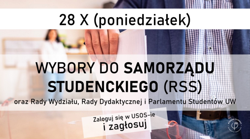 Plakat - wybory 2024 do samorządu studenckiego