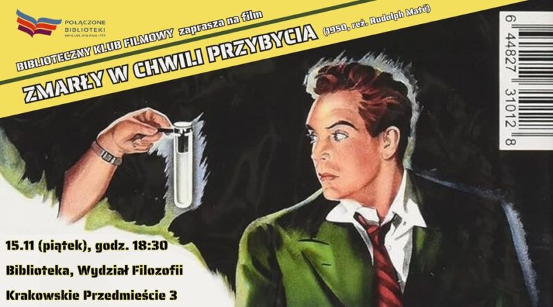 Plakat Bibliotecznego Klubu Filmowego