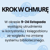 Plakat "Krok w chmurę"