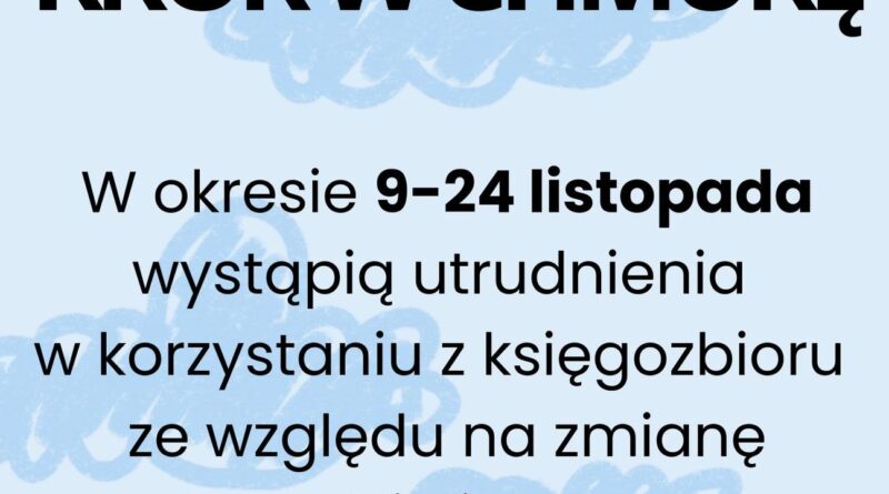 Plakat "Krok w chmurę"