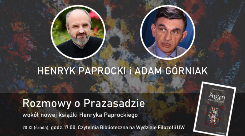 Plakat spotkania: Rozmowy o Prazasadzie