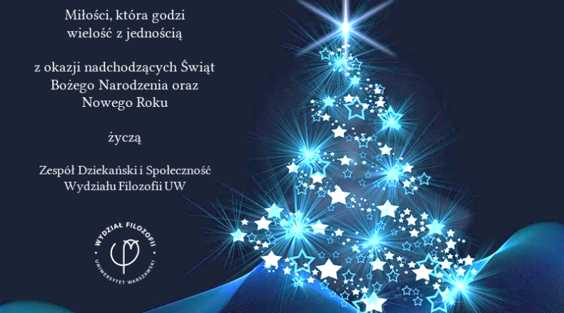 kartka świąteczna Wydziału Filozofii UW