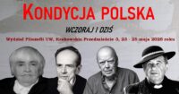 Plakat konferencji naukowej „Kondycja polska. Wczoraj i dziś”
